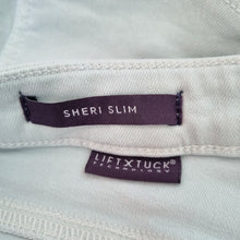 Load image into Gallery viewer, NYDJ Sheri Slim Jeans Mint Green Straight Leg Women’s UK 10 US 6 Lift & Tuck