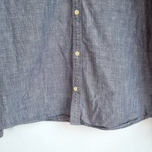 Load image into Gallery viewer, AllSaints Mens Shirt Linen Cotton Blend XL Light Blue Long Sleeves Chambray