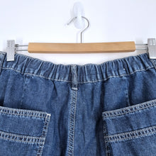 Load image into Gallery viewer, United Colors of Benetton Jeans Relaxed Fit Carpenter Elastic Waist Blue W34