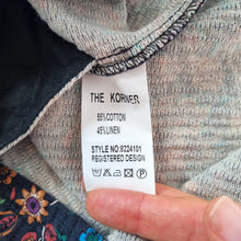 Load image into Gallery viewer, The Korner Quilted Tunic Top Pockets Mini Dress Ditsy Floral Smock Linen UK 10