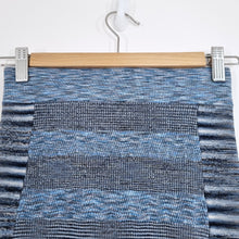 Load image into Gallery viewer, Karen Millen Skirt Pencil Bodycon Blue Rib Knit Striped Bandage Stretch 8 Size1