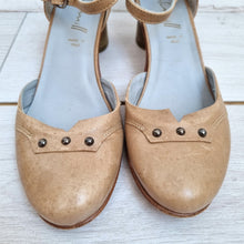 Load image into Gallery viewer, Lilimill Shoes Real Leather Mary Janes Ankle Strap Tan Mid Ankle Strap EU41 UK8