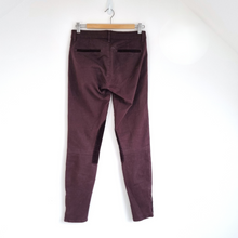 Load image into Gallery viewer, J Brand Jodhpurs Jeans Wine Burgundy Skinny Ankle Zip Trousers Equestrian 28