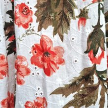 Load image into Gallery viewer, M&S Per Una Midi Skirt UK 12 Floral Broderie Anglaise Cotton A Line White Boho
