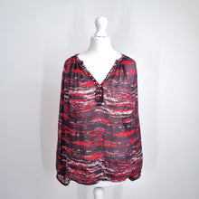 Load image into Gallery viewer, Isabel Marant x H&M Blouse 100% Silk Size 14Y+ UK 8 10 Abstract Studded Peasant
