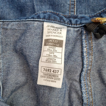 Load image into Gallery viewer, Vintage St Michael Skirt Denim 22 Fits 18 20 Midi Blue M&S 80s 90s Jeans Cotton