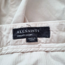 Load image into Gallery viewer, AllSaints Chino Trousers Men's Cream Andaman Slim Cotton Stretch Button Cream 28