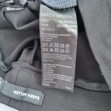 Load image into Gallery viewer, Karen Millen Faux Leather Leggings Black UK 8 Trousers High Rise Stretch Biker