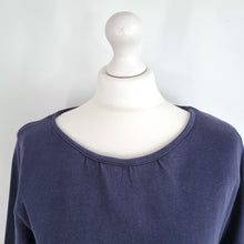 Load image into Gallery viewer, Chinti and Parker Dress Skater Navy Long Sleeves Sweater Cotton Casual Medium