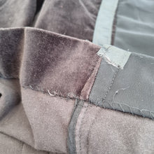 Load image into Gallery viewer, COS Pencil Skirt Velvet Full Zip Panels Black Work Party Knee Length Stretch 10