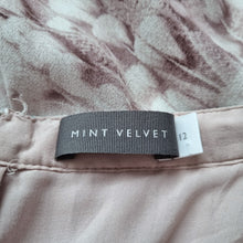 Load image into Gallery viewer, Mint Velvet Maxi Skirt Meadow Print Brown Coral Pleated Lined Party Viscose 12