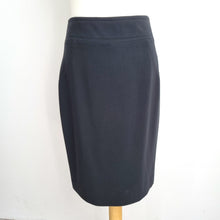 Load image into Gallery viewer, Jaeger Pencil Skirt Black Knee Length Work Office Lined Slit Suit Separates 10