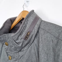 Load image into Gallery viewer, Mantaray Men's Jacket Rain Coat Grey Lined Foldable Hood Pockets Windbreaker XL