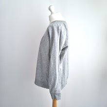 Load image into Gallery viewer, Selfish Mother Mama Sweatshirt Light Grey Marl Zebra Print Sweater Cotton Mix XL