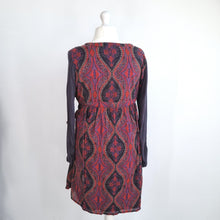 Load image into Gallery viewer, Joe Browns Dress Paisley Lace Up Sides Lined Cotton Button Down Long Sleeves 18