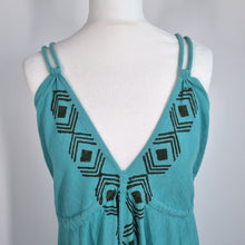 Load image into Gallery viewer, Zecca Maxi Dress Turquoise Blue Backless Strappy Boho Festival Summer One Size