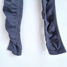 Load image into Gallery viewer, Sweaty Betty Leggings Grey Ruched Legs 7/8 Length Stretch Gym Cotton Blend Small