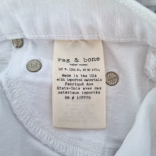 Load image into Gallery viewer, Rag & Bone Skinny Jeans White W27 High Rise Stretch Designer Denim Slim Ankle