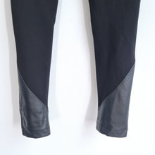 Load image into Gallery viewer, Karen Millen Faux Leather Leggings Black UK 8 Trousers High Rise Stretch Biker