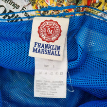 Load image into Gallery viewer, Franklin & Marshall Swimming Shorts Men Small Hawaiian Floral USA Map Lined