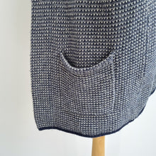 Load image into Gallery viewer, Seasalt Cornwall Cardigan Wool Blend Granary Open Blue Pockets Longline Size 10