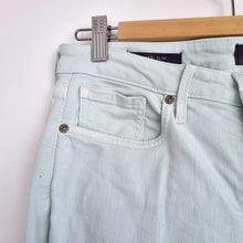 Load image into Gallery viewer, NYDJ Sheri Slim Jeans Mint Green Straight Leg Women’s UK 10 US 6 Lift & Tuck