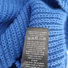 Load image into Gallery viewer, Live Unlimited Knitted Vest UK24 NEW Royal Blue 100% Cotton Tunic V Neck Chunky