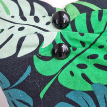 Load image into Gallery viewer, Collectif Dress A Line Monstera Leaf Dolores Stretch Retro Cotton Midi 50s 18
