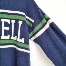 Load image into Gallery viewer, Vintage Russel Athletic Jumper Knit Logo Men's Navy Blue Sweater Preppy XS