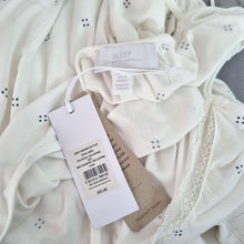 Load image into Gallery viewer, NEW White Company Pyjamas Set Trousers Cami Jersey Ivory Modal Lace Dot PJ XL