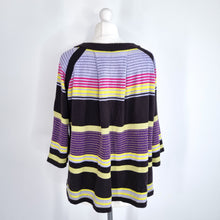 Load image into Gallery viewer, Pringle of Scotland Jumper 100% Cotton Knit 1815 Striped Multicoloured Fine XL