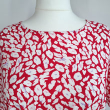 Load image into Gallery viewer, M&S Dress Leopard Print UK 20 Hot Pink Mini Belted Animal Viscose Short Sleeves