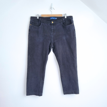 Load image into Gallery viewer, Seasalt Cornwall Lamledra Jeans UK 18 Straight Black Stretch High Rise Cropped