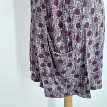Load image into Gallery viewer, White Stuff Tunic Top Burgundy UK 16 Polka Dot Pockets Jersey 100% Cotton Scoop