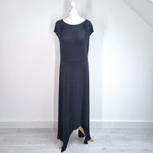 Load image into Gallery viewer, Killstar Dress Maxi Black XL Witchy Gothic Asymmetric Lace Up Nightwane Party