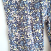 Load image into Gallery viewer, Next Floral Chino Trousers UK 14 Long Blue Print Cotton Blend Liberty Style