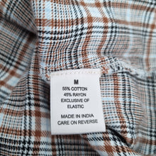 Load image into Gallery viewer, Dizzy Lizzy Smock Top Medium Tartan Check Babydoll Blouse Peasant Plaid Cotton