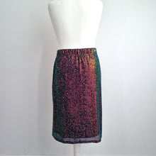 Load image into Gallery viewer, Bonmarché Multicolour Sequin Pencil Skirt UK 20 Party Evening NEW Rainbow Plus