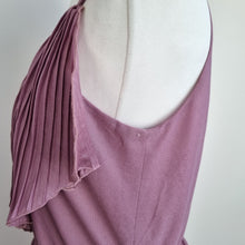 Load image into Gallery viewer, Vintage Uninhibited Dress Pleated 1970s Maxi Lilac Rare Strappy Occasion Fits 10