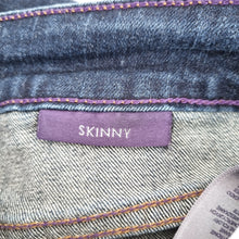 Load image into Gallery viewer, NYDJ Skinny Jeans Dark Blue Mid Rise Indigo Stretch Slimming UK 16 US 12 Petite