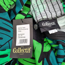 Load image into Gallery viewer, NEW Collectif Sarong Dress Palm Tree 14 Green Removable Straps Retro Wiggle