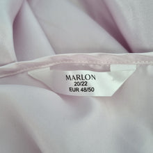 Load image into Gallery viewer, Marlon Nylon Satin Nightdress UK 20 22 Pastel Pink Lace Trim Midi Camisole
