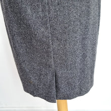 Load image into Gallery viewer, Monsoon Shift Dress Wool Blend UK 12 Sleeveless Grey Lined Work Office Tweed