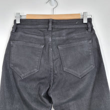 Load image into Gallery viewer, AllSaints Studded Black Jeans Miller Coated Waxed Skinny Grunge Cropped W 28