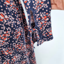 Load image into Gallery viewer, Boden Dress Jersey Pockets UK 8 Ditsy Floral Print Navy Long Sleeves Stretch