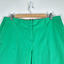Load image into Gallery viewer, Boden Trousers Cigarette Slim Fit Green Cotton Stretch Chinos Mid Rise Work 18