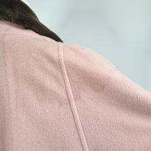 Load image into Gallery viewer, Vintage St Michael Wool Coat UK 12 Pink Faux Fur Collar 90s Oversized Pockets