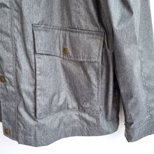 Load image into Gallery viewer, Mantaray Men's Jacket Rain Coat Grey Lined Foldable Hood Pockets Windbreaker XL