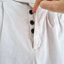 Load image into Gallery viewer, AllSaints Chino Trousers Men's Cream Andaman Slim Cotton Stretch Button Cream 28