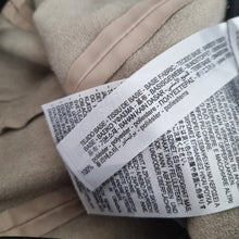 Load image into Gallery viewer, Zara Faux Leather Trousers Small Beige Neutral Leggings High Rise Slim Fit Work